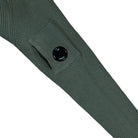 C.P. Company Full Rib Crewneck Lens Sweater Gunmetal Sweatshirts 19CMKN015A-006608A 921 Detail View 1 | Overkill
