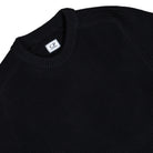 C.P. Company Full Rib Crewneck Lens Sweater Black Sweatshirts 19CMKN015A-006608A 999 Detailfoto | Overkill

