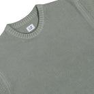 C.P. Company Chenille Cotton Lens Crewneck Fallen Rock Sweatshirts 19CMKN017A-005558G 356 Detailfoto | Overkill