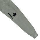 C.P. Company Chenille Cotton Lens Crewneck Fallen Rock Sweatshirts 19CMKN017A-005558G 356 Detail View 1 | Overkill