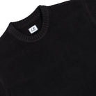 C.P. Company Chenille Cotton Lens Crewneck Black Sweatshirt 19CMKN017A-005558G 999 Detailfoto | Overkill
