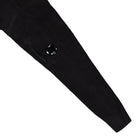 C.P. Company Chenille Cotton Lens Crewneck Black Sweatshirt 19CMKN017A-005558G 999 Detail View 1 | Overkill
