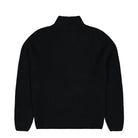 C.P. Company Lambswool GRS Half Zip Polo Collar Black Sweatshirt 19CMKN130A-110149A 999 Close-up | Overkill

