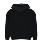 C.P. Company Lambswool Mixed Goggle Hood Cardigan Black Cardigan 19CMKN245A-110149M 999 Close-up | Overkill

