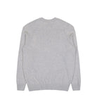 C.P. Company Lambswool GRS Crewneck Lens Sweater Off White Melange Sweatshirt 19CMKN707A-110149A M13 Close-up | Overkill
