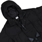 C.P. Company Eco-Chrome E Mixed Down Jacket Black Down Jacket 19CMOW013A-006369M 999 Detailfoto | Overkill
