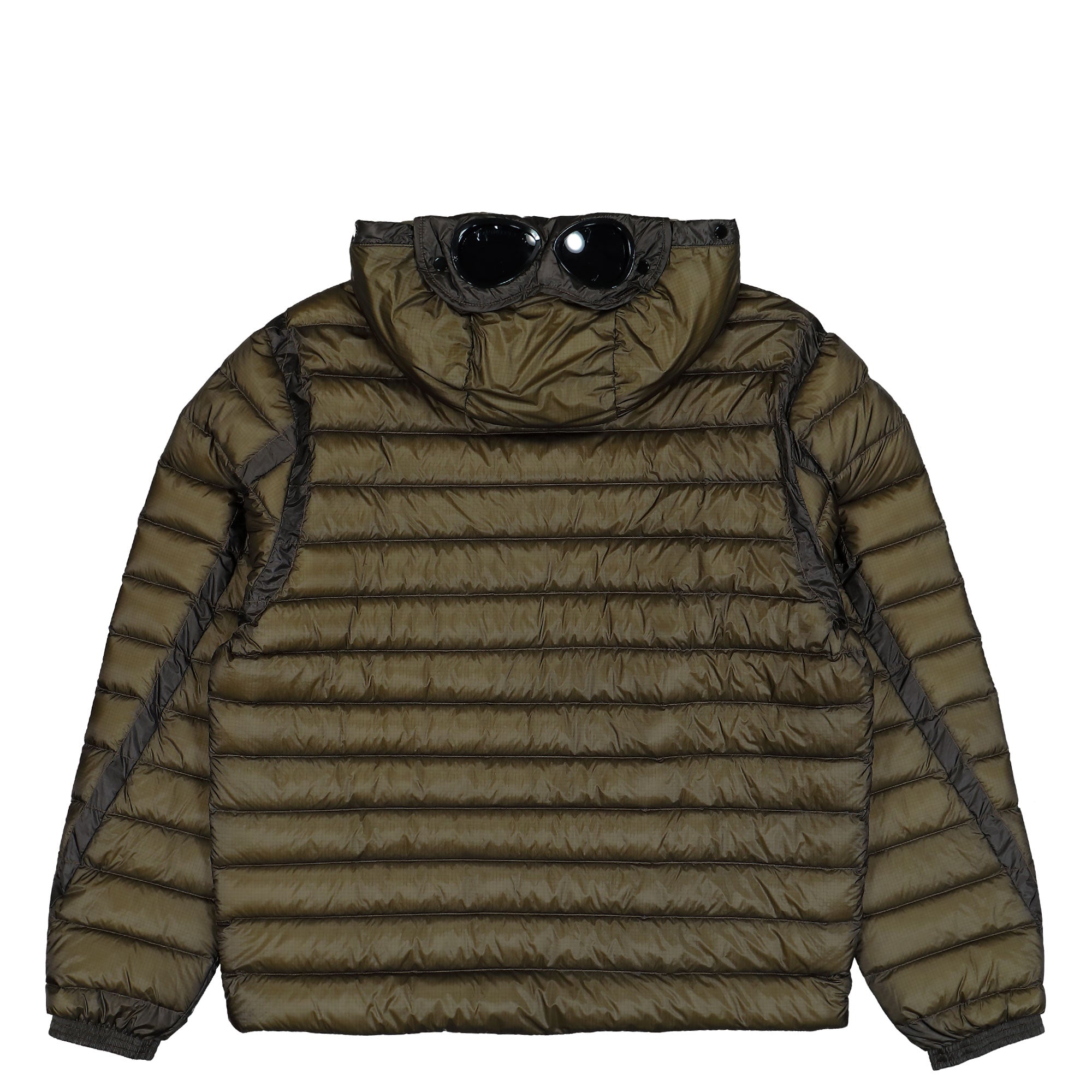 C.P. Company D.D. Shell Goggle Down Jacket Ivy Green Jackets 19CMOW031A-110416A 683 Close-up | Overkill