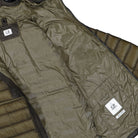 C.P. Company D.D. Shell Goggle Down Jacket Ivy Green Jackets 19CMOW031A-110416A 683 Detail View 3 | Overkill