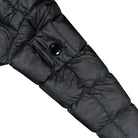 C.P. Company DD Shell Hooded Medium Down Jacket Black Down Jacket 19CMOW191A-110416A 999 Detail View 2 | Overkill
