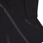C.P. Company Diagonal Raised Fleece Goggle Sweatshirt Black Zip Hoodie 19CMSS715A-005086W 999 Detail View 2 | Overkill
