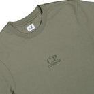 C.P. Company 30/1 Jersey Logo T-Shirt Fallen Rock T-Shirts 19CMTS106A-006586W 356 Detailfoto | Overkill