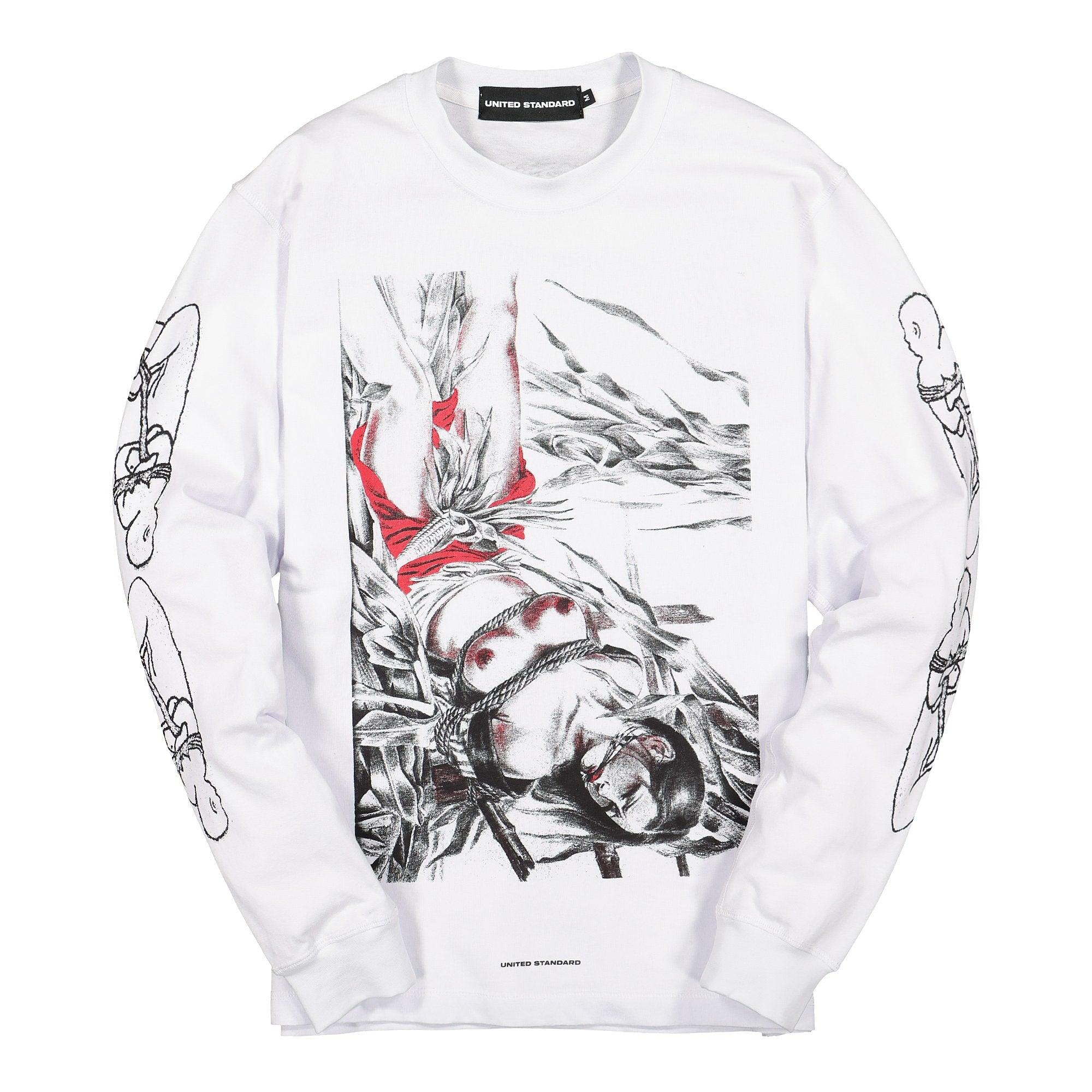 United Standard bondage long sleeve shirt White Shirts 19WUSLS14 / White | Overkill