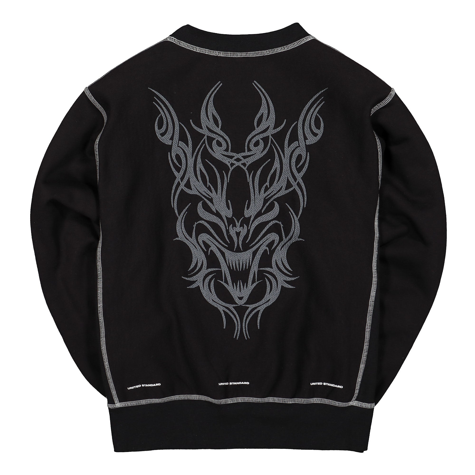 United Standard tribal crewneck Black Sweatshirts Material | Overkill