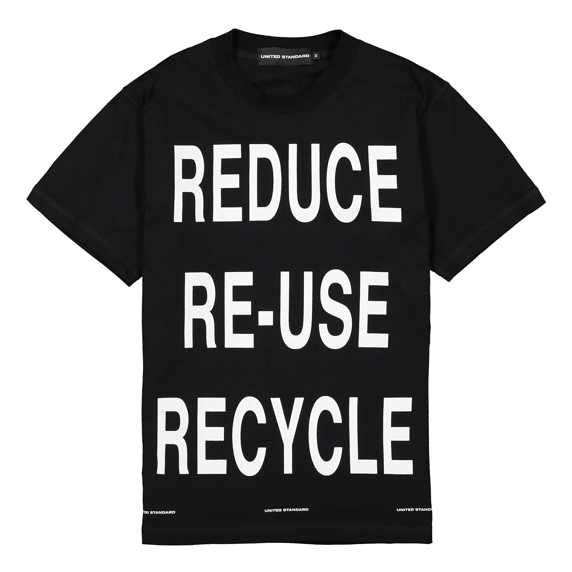 United Standard virgil recycle t-shirt Black T-Shirts 19WUSTS17 / 003 Black | Overkill