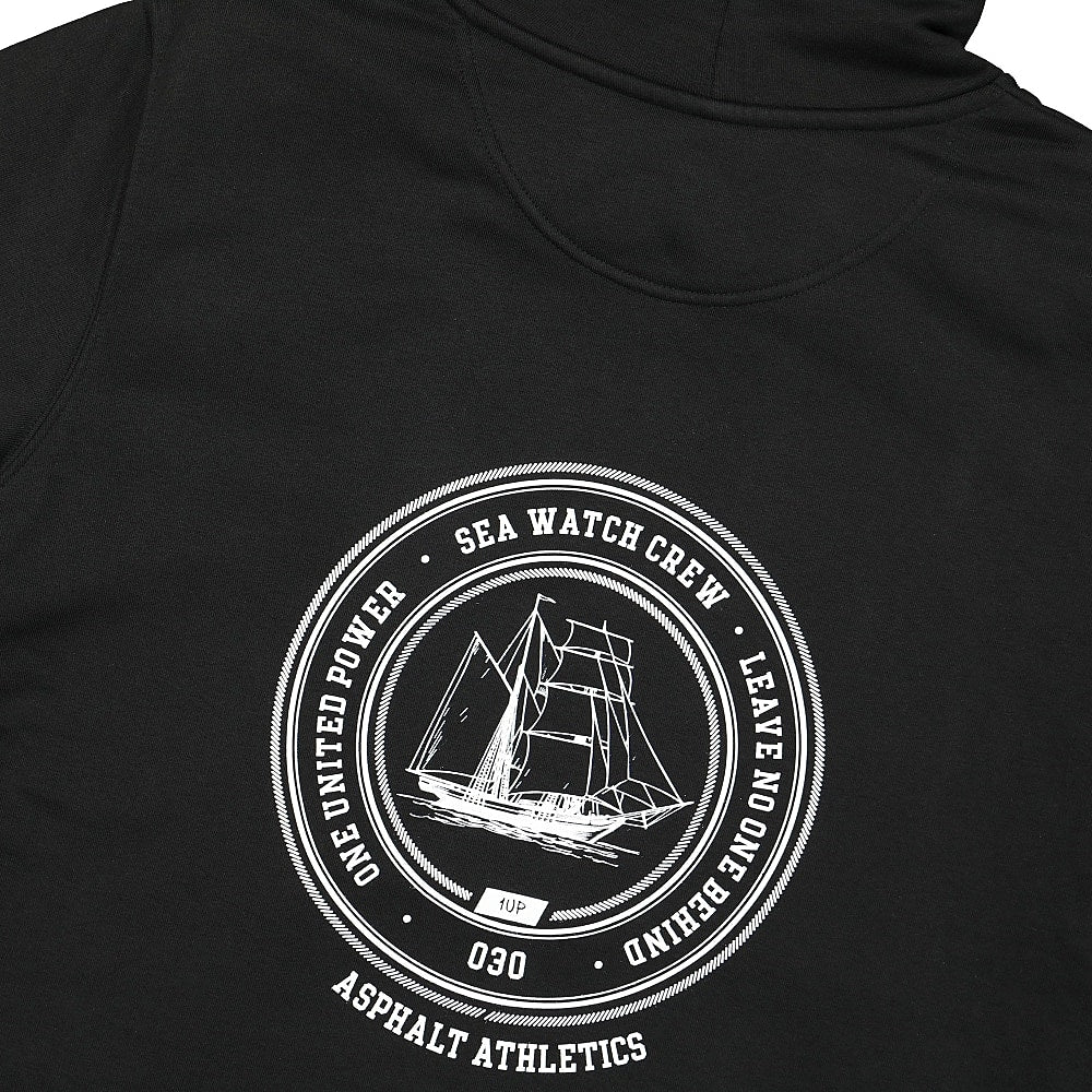 1UP x Asphalt Athletics Soli Hoodie Black Hoodies Detail view 1 | Overkill