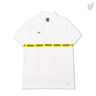 1UP Polo "Warning" Shirt White Polo Shirts 9852-PL01 | Overkill