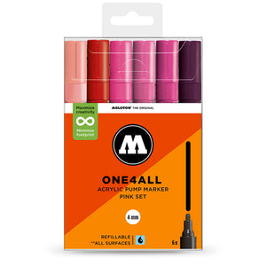 Molotow ONE4ALL 227HS Pink Set Multicolored Marker 200832 | Overkill
