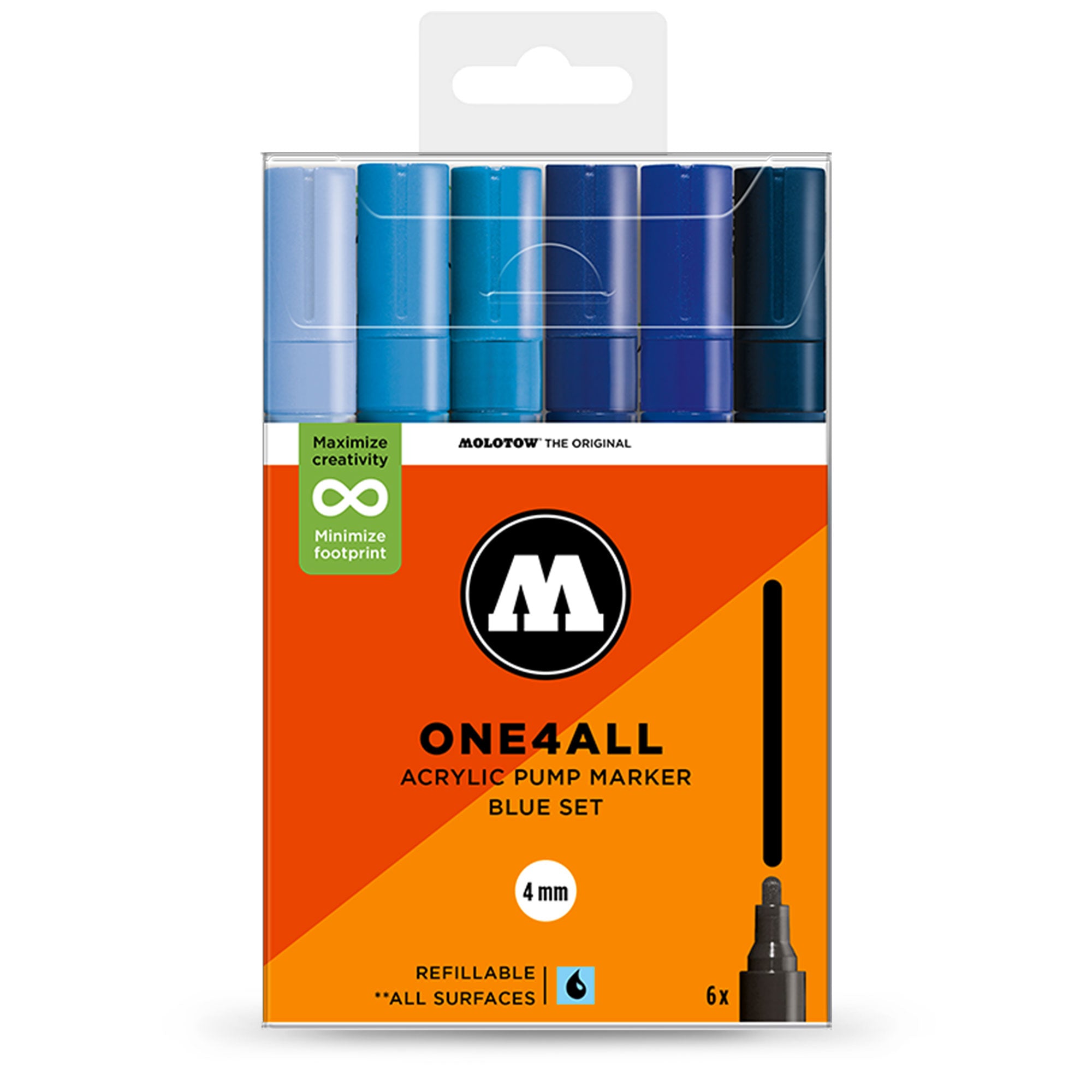 ℳ Molotow ONE4ALL 227HS Blue Set 200.834 | OVERKILL