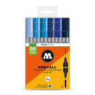 Molotow ONE4ALL Acrylic Twin Blue Set Multicolored Marker 200854 | Overkill