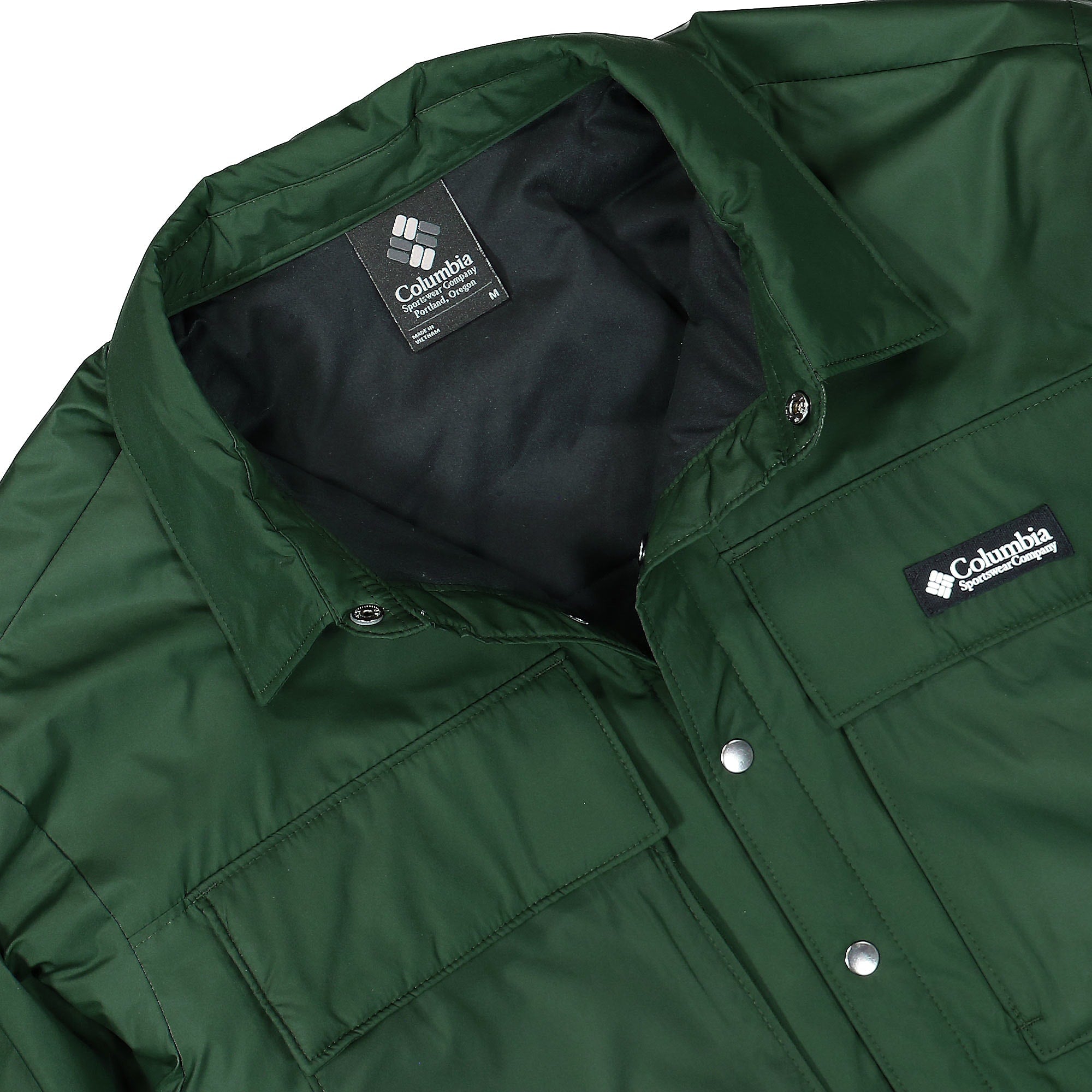 Columbia Ballistic Ridge Shirt Jacket Spruce Shirts Close-up | Overkill