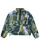 Columbia W Helvetia Cropped Half Snap Fleece Napa Green / Chasing Falls Print / Black Sweatshirts 2014561388 | Overkill