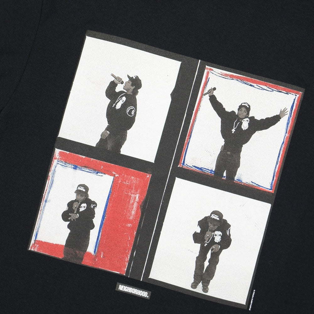Neighborhood Image Club Limited x Neighborhood NHIX-4 Tee Black T-Shirts Detailfoto | Overkill