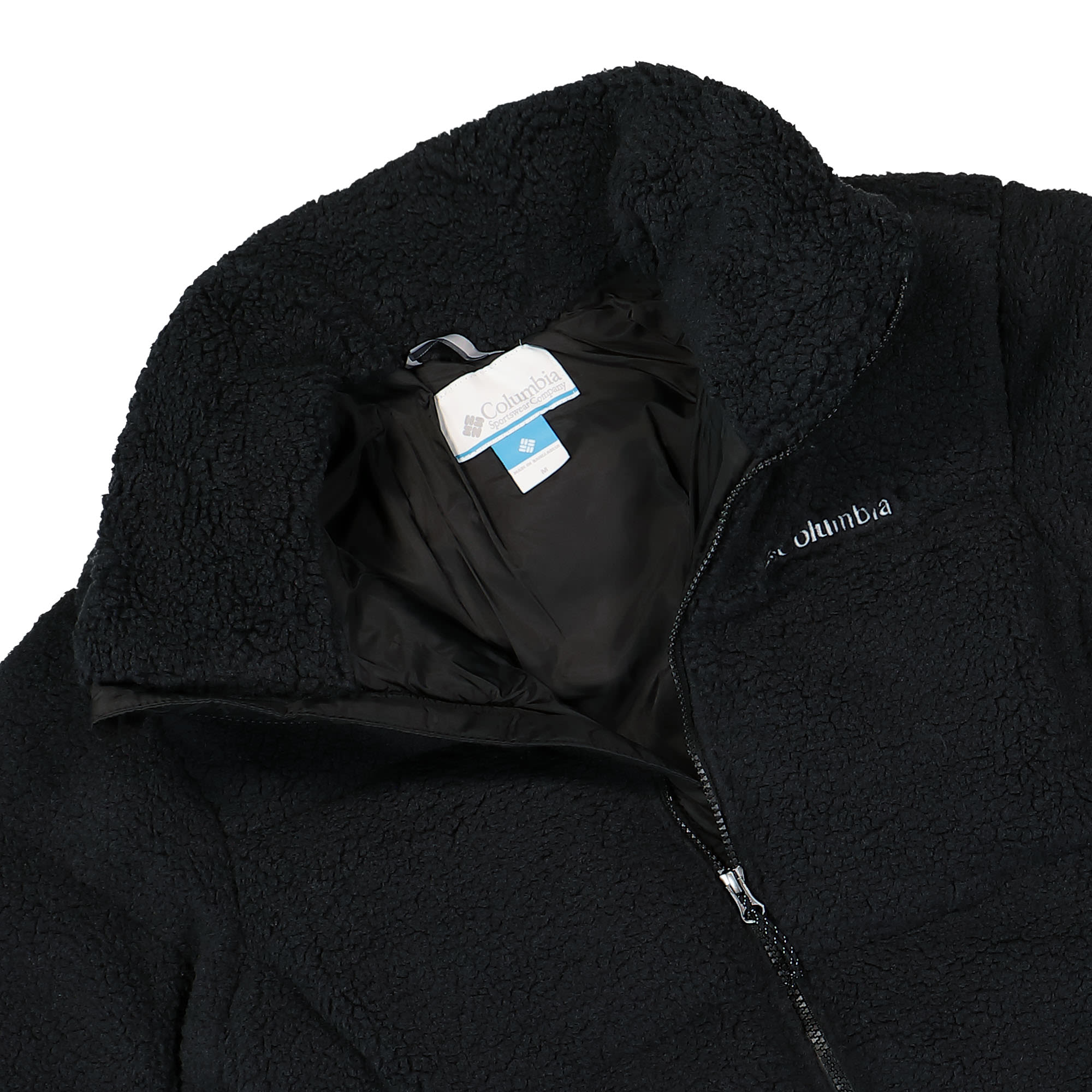 Columbia Puffect Sherpa Jacket Black Jackets Close-up | Overkill