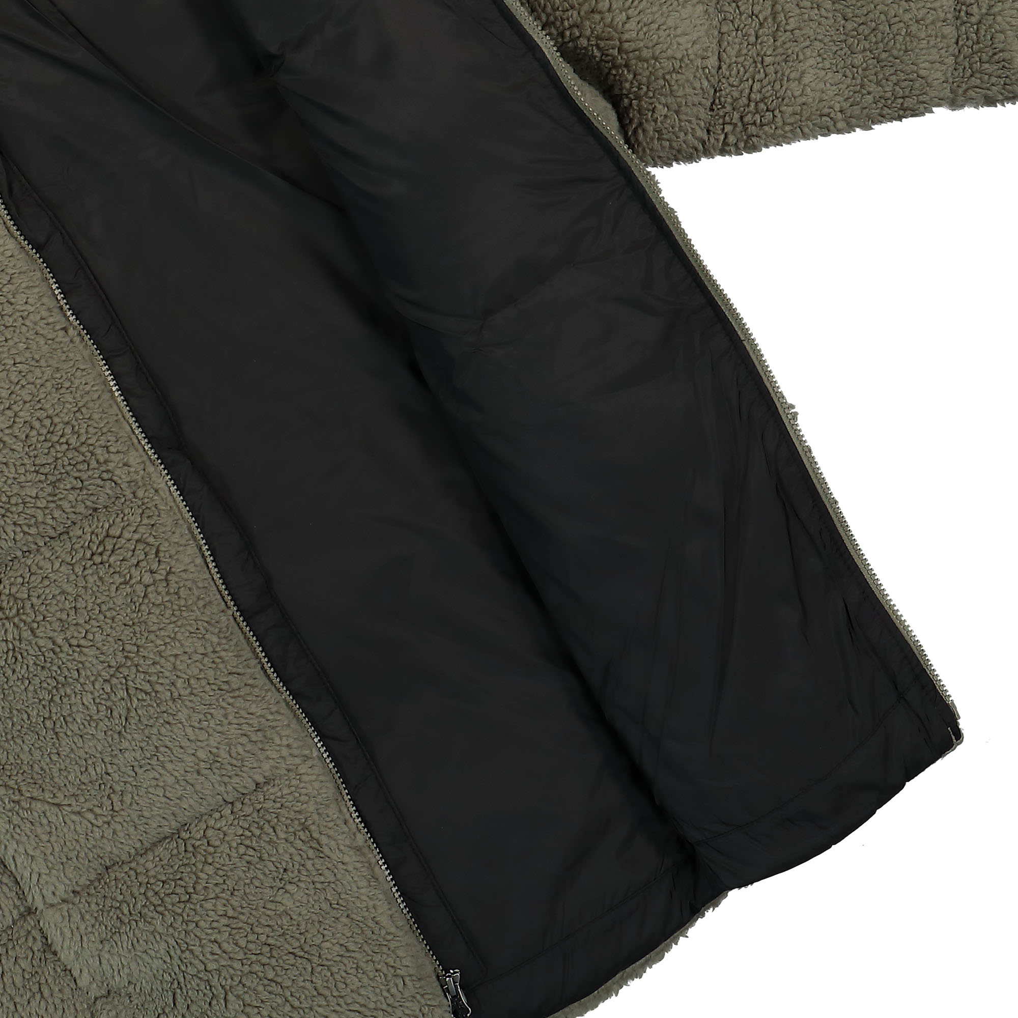 Columbia Puffect Sherpa Jacket Stone Green Puffer Jackets Detailfoto | Overkill