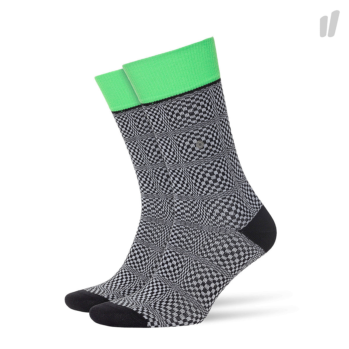 Burlington Checks III Socks Black Socks 20558-3000 | Overkill