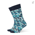 Burlington Wave Print Socks Marine Socks 20564-6120 | Overkill