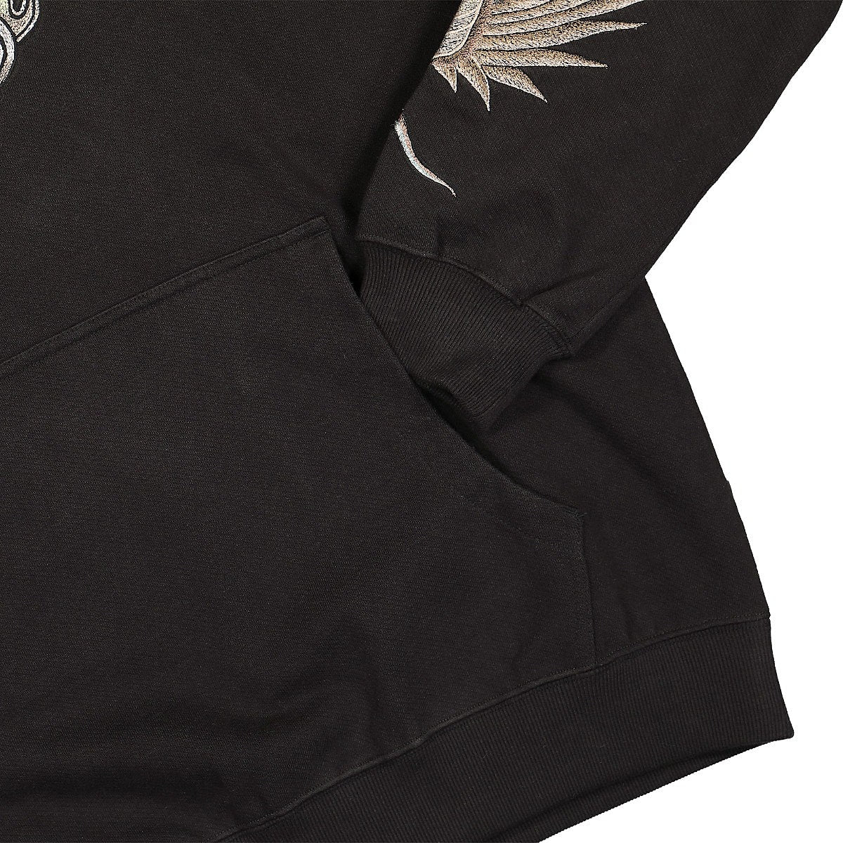 Maharishi Pearl Dragon Hooded Sweater Black Hoodies Detailfoto | Overkill