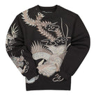 Maharishi Phoenix Embroidered Crew Sweat Black Sweatshirts 2059 | Overkill