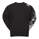 Maharishi Phoenix Embroidered Crew Sweat Black Sweatshirts Material | Overkill