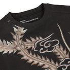 Maharishi Phoenix Embroidered Crew Sweat Black Sweatshirts Close-up | Overkill