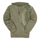 Maharishi  Tonal Tiger Hooded Sweat Olive Hoodies 2066 | Overkill
