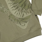 Maharishi  Tonal Tiger Hooded Sweat Olive Hoodies 2066 Detail View 1 | Overkill

