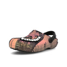 Crocs Pleasures x Crocs Dylan Clog Black / Orange Slides, Sandals & Slippers  Close Up | Overkill