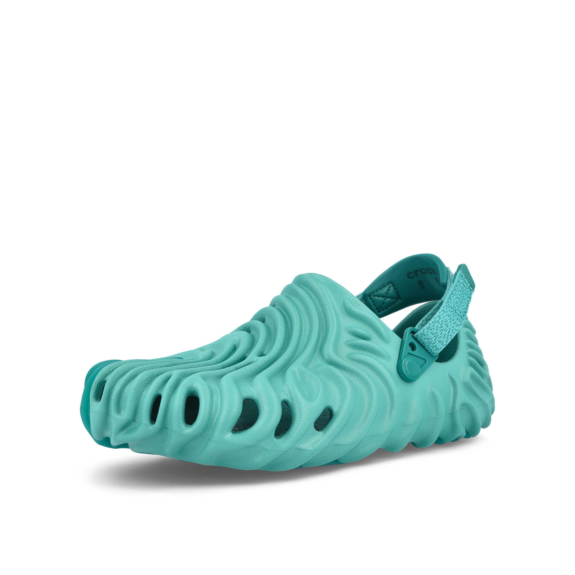 Crocs Salehe Bembury x Crocs Pollex  Clog Turquoise Tonic Sneakers  Close Up | Overkill