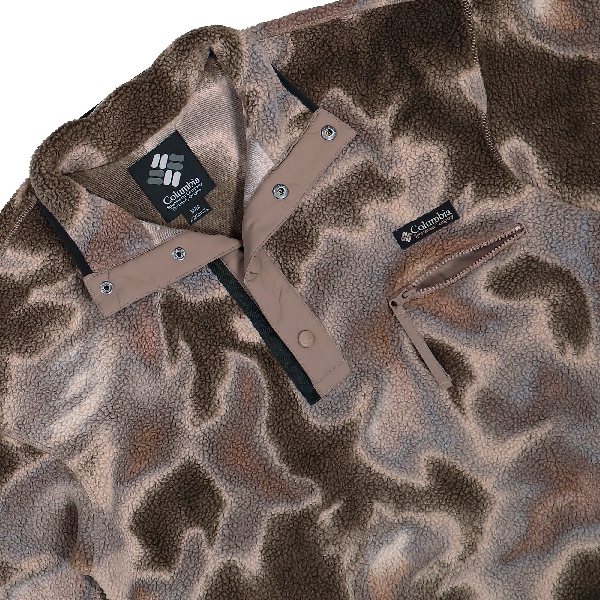 Columbia Helvetia II Printed Half Snap Fleece Iron Dyeflow Sweatshirts 2098461254 Detailfoto | Overkill
