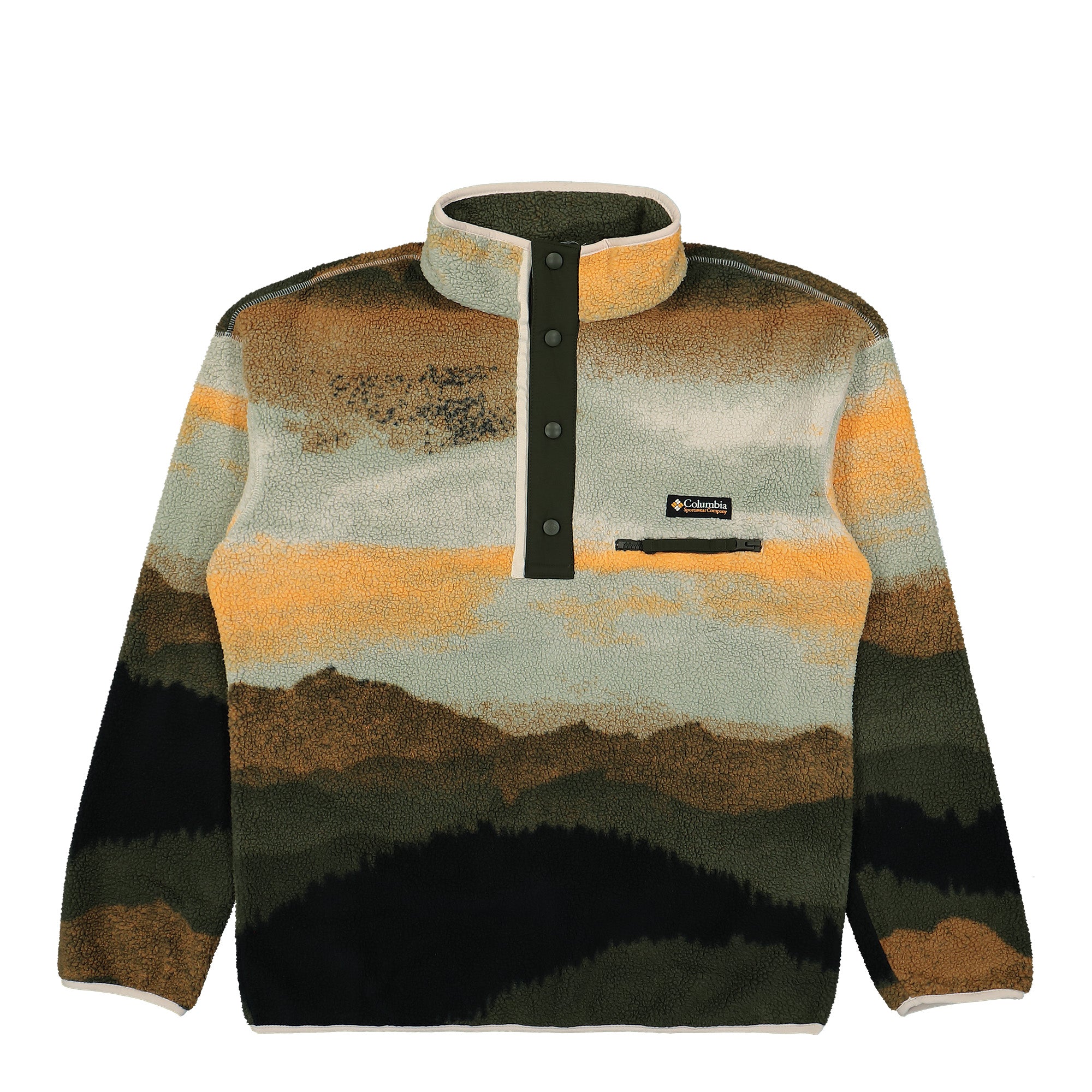 Columbia Helvetia II Printed Half Snap Fleece Greenscape Sweatshirts 2098461366 | Overkill
