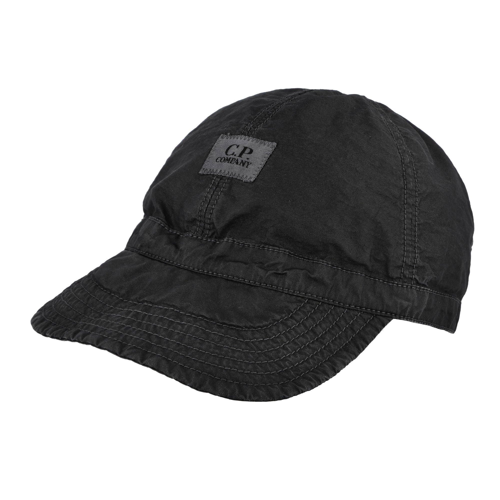C.P. Company 50 Fili Wax Cap Black Basecap 20CMAC125A-110543D 999 | Overkill
