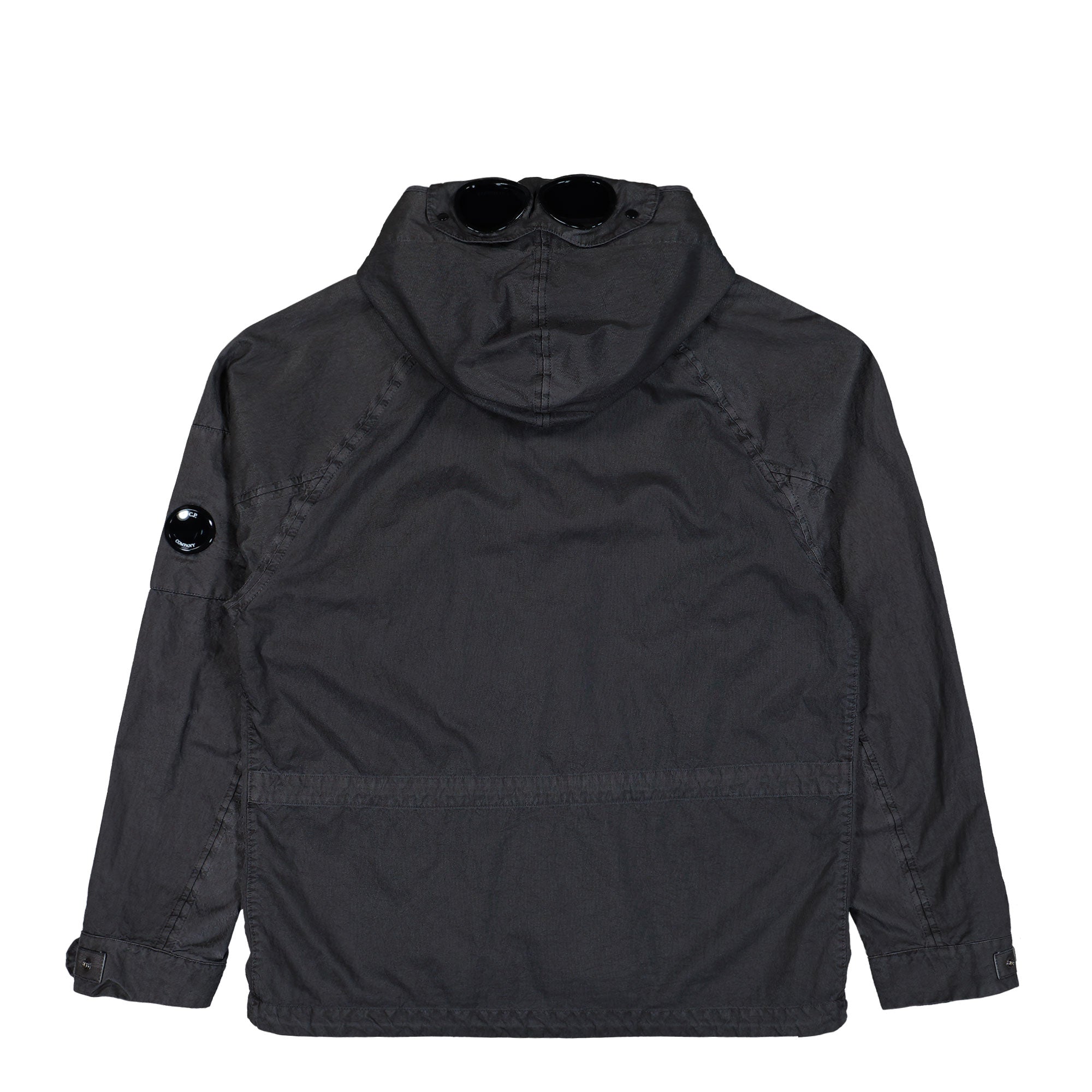 C.P. Company Panama-R Mixed Goggle Jacket Gunmetal Jackets 20CMOW072A-110540S 921 Close-up | Overkill
