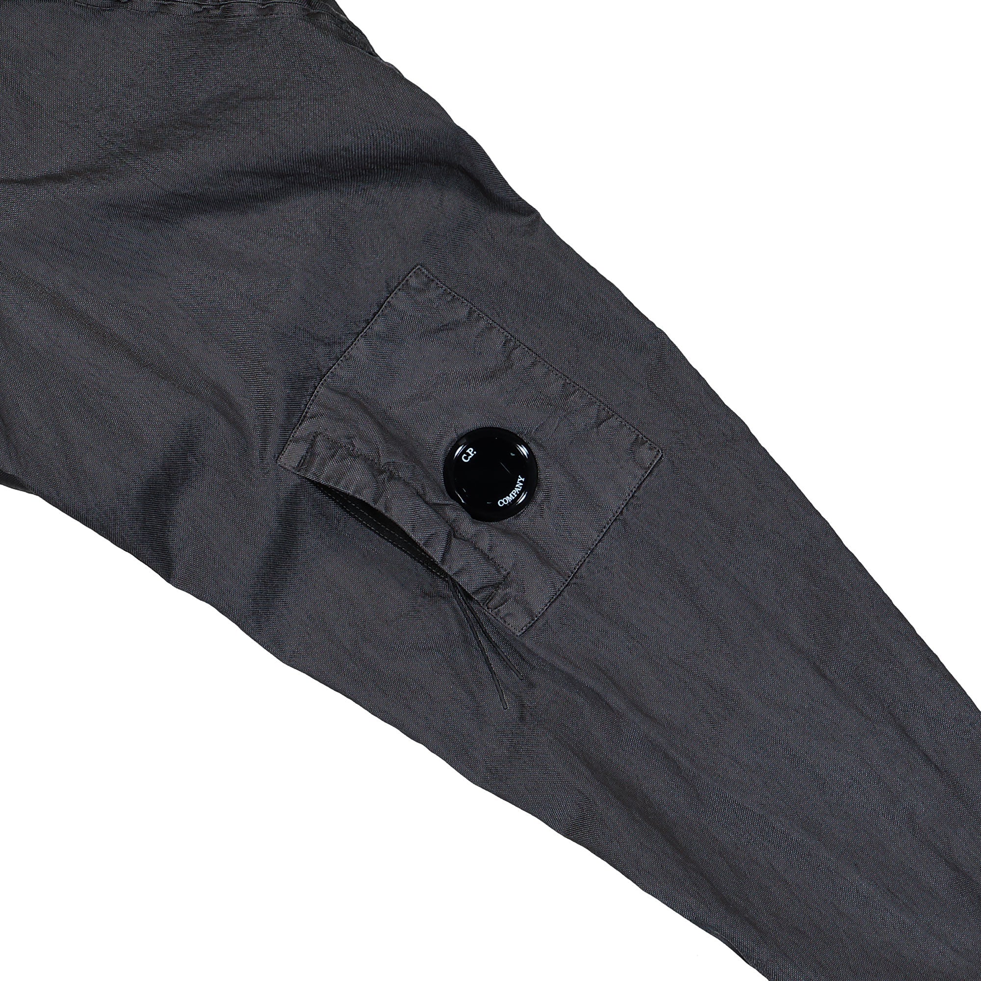 C.P. Company Panama-R Mixed Goggle Jacket Gunmetal Jackets 20CMOW072A-110540S 921 Detail View 2 | Overkill
