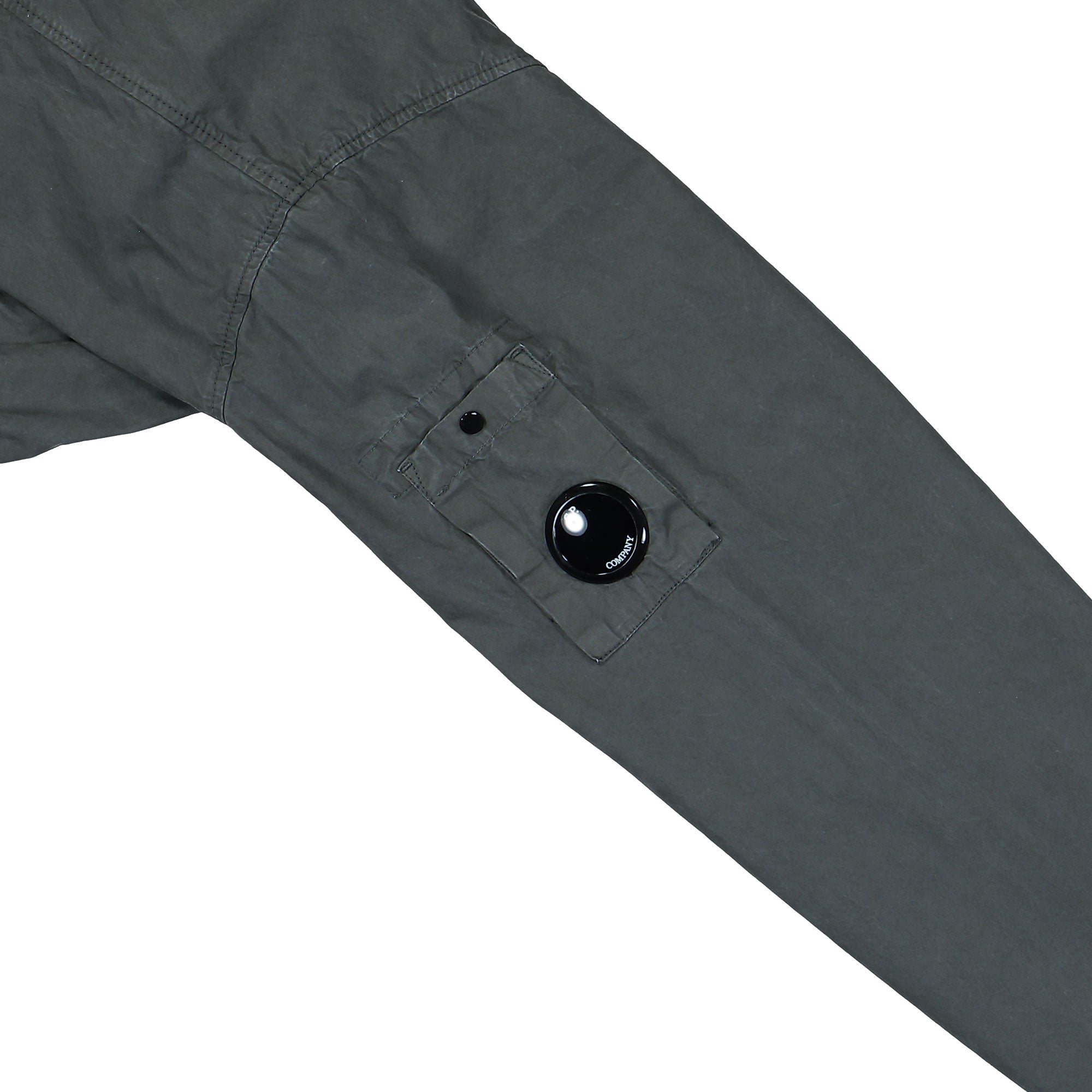 C.P. Company Micro-Reps Hooded Lens Jacket Gunmetal Jackets 20CMOW075A-110324G 921 Detail View 2 | Overkill
