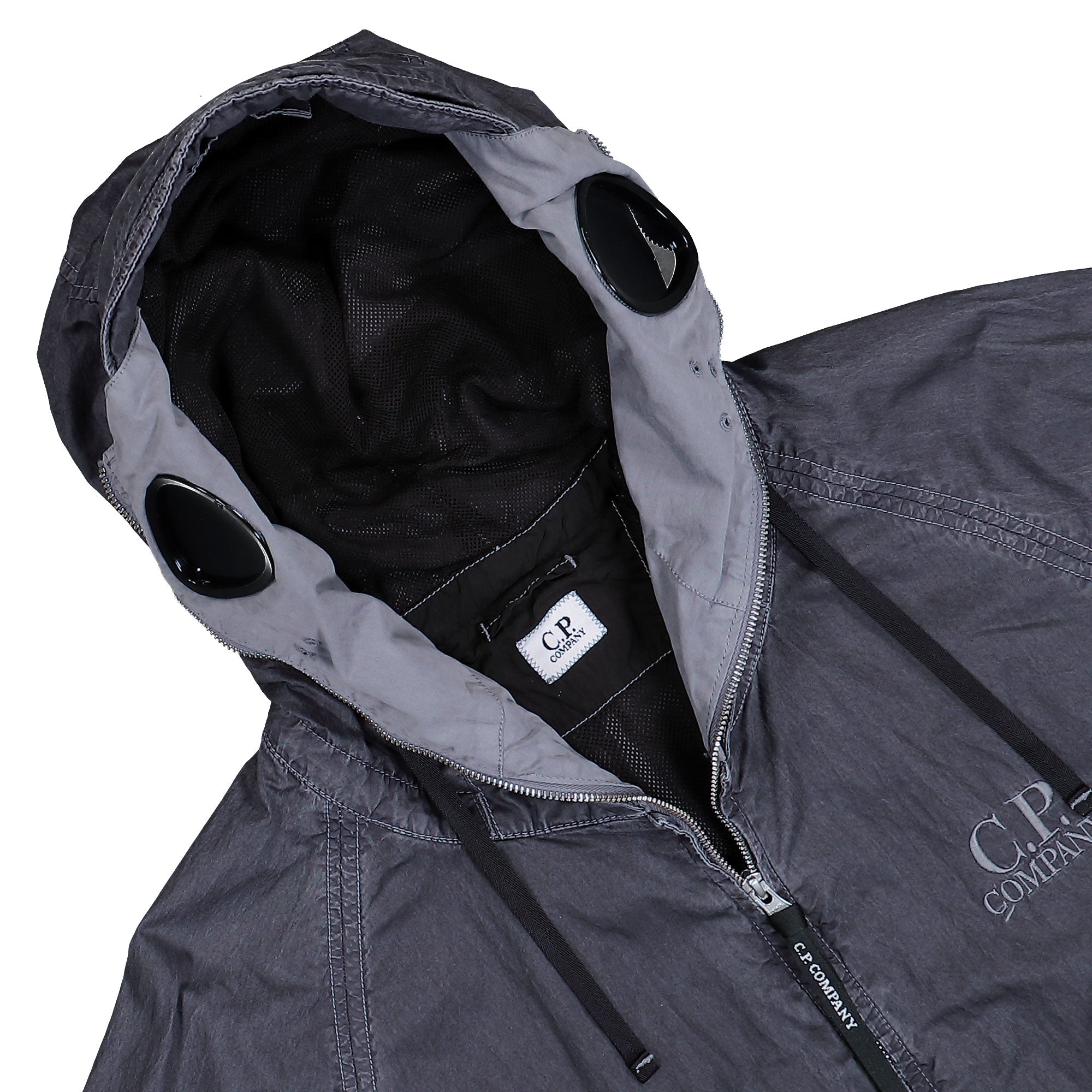 C.P. Company 50 Fili Wax Explorer Jacket Black Jackets 20CMOW110A-110543D 999 Detail View 1 | Overkill
