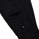 C.P. Company 50 Fili Stretch Lens Cargo Pants Black Cargo Pant 20CMPA255A-006439G 999 Detail View 3 | Overkill
