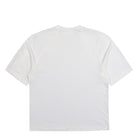 C.P. Company Light Fleece Short Sleeve Sweatshirt Gauze White T-Shirt 20CMSS034A-002246G 103 Close-up | Overkill
