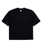 C.P. Company Light Fleece Short Sleeve Sweatshirt Black Sweatshirt T-Shirt 20CMSS034A-002246G 999 | Overkill
