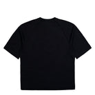 C.P. Company Light Fleece Short Sleeve Sweatshirt Black Sweatshirt T-Shirt 20CMSS034A-002246G 999 Close-up | Overkill
