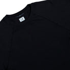 C.P. Company Light Fleece Short Sleeve Sweatshirt Black Sweatshirt T-Shirt 20CMSS034A-002246G 999 Detailfoto | Overkill
